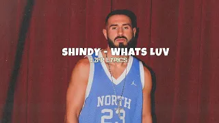 Shindy - Whats LUV (Official Lyrics)