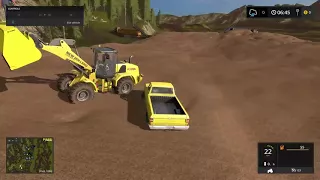 Biggest wood chip pile in farming simulator 2017!