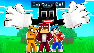 MIKE RAPTOR y TIMBA vs CARTOON CAT 😱 ESCAPA DE CARTOON CAT EN MINECRAFT