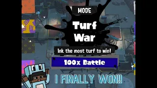 I FINALLY WON MY FIRST 100X BATTLE IN SPLATFEST!!