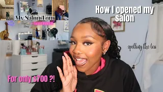 HOW I OPENED A SALON FOR UNDER 1K ?!( no loans) + Where did I get my Shed ?!