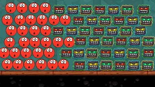 Red Ball 4 - Classic Red Ball vs 1000 Caves Boss " Multiple Fusion Strike BattleGameplay"
