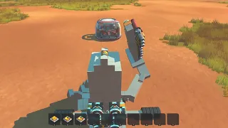 giant mech vs farmbot scrap mechanic