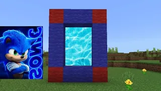 Portal do sonic no minecraft😱🤯