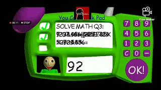 How to solve the third problem in baldi's basics. I am the luckiest player alive.