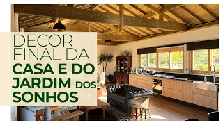 ARQUITETURA DA FELICIDADE MESMO - DECOR FINAL DA CASA ESTILO GALPÃO DE MADEIRA MODERNA E DO JARDIM