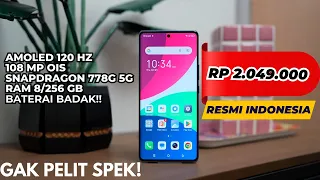 Rp.2Juta SEMEWAH INI Amoled 120Hz, OIS 108 MP KAMERA, SNAPDRAGON 778G - HP 2 JUTAAN TERBAIK 2023