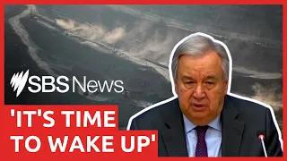 UN chief rips into 'planet wrecking' fossil fuel companies | SBS News