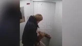В Уфе буйный мужчина избивает соседей в лифте и подъезде | ТНВ