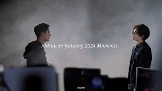 minwon january 2024 moments - minwon meanie wongyu mingyu wonwoo couple