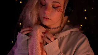 3h sleep ASMR - "shh it's okay" & slow towel scratching - whispering, breathing