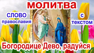 Молитва Богородице Дево радуйся  Благовещение Пресвятой Богородицы с текстом