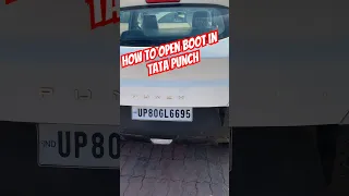 Boot kese open kare in TATA Punch #tata #tatamotors #punch