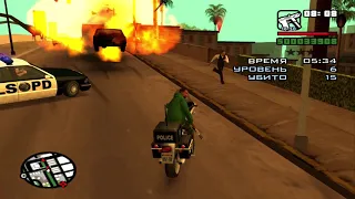 GTA San Andreas [PS2] - Прогулка с пушками + Полицейский #7