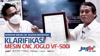 KLARIFIKASI! MESIN CNC JOGLO BENERAN BUATAN INDONESIA? (INDUSTRIAL SPEK)