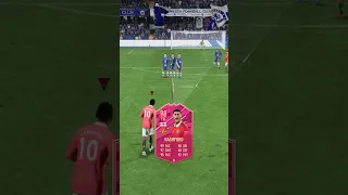 FUTTIES Rashford Knuckle-ball Freekick vs Chelsea 💥 #fifa #fifa23 #eafc #fut #football #shorts