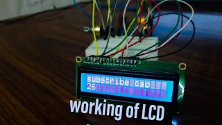 working of LCD(1602)