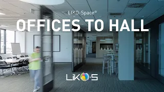 Unlimited office flexibility with LIKO-Space® movable walls! | LIKO-S