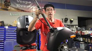 How To Remove Fork/Change Front Fender on a Modern Vespa