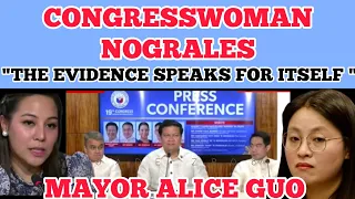 CONGRESSWOMAN NOGRALES "THE EVIDENCE SPEAKS FOR ITSELF" MAYOR ALICE GUO SENATE HEARING #aliceguo