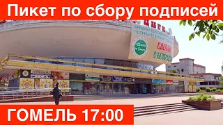 Гомель. Пикет по сбору подписей кандидата в президенты Тихановской ч.1