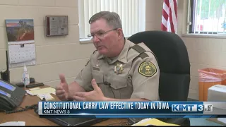 The 'Constitutional Carry' Law takes effect in Iowa