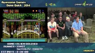 Alien Soldier [GEN] :: Live SPEED RUN in 0:23:47 by Zoast #AGDQ 2014