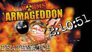 Worms Armageddon (PC) - Deathmatch speedrun in 2:10:51 (former WR)