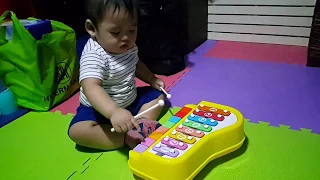 BABY riley playing PIANO and XYLOPHONE