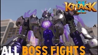 [PS4PRO] Knack 2 - All Boss Fights and Intros [1080p]