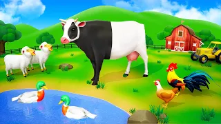 Funny Magical Color Changing Cow - Cow Funny Videos | Funny Animals Comedy Cartoons