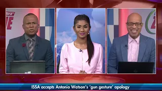 ISSA accepts Antonio Watsons 'gun gesture' apology | SportsMax Zone