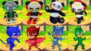 Tag with Ryan PJ Masks Catboy Owlette Gekko Update vs All Combo Panda Skins and Costumes - Gameplay