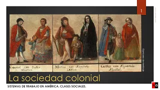 La sociedad colonial