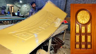 How Fiberglass Doors are Made | Amazing Woodworking Skills | Fiber Glass Door kesy banta hai