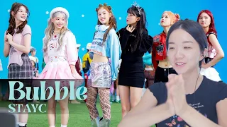 My First Time seeing STAYC 🥰- STAYC(스테이씨) "Bubble" M/V Reaction!