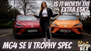 MG4 SE V Trophy Spec Comparison - Is It Worth The Extra £5K? | MG4 SE & Trophy Review