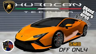 Lamborghini Huracán Tecnica '22 - DFF Only | Solo DFF for GTA SA Android | Mobile / PC