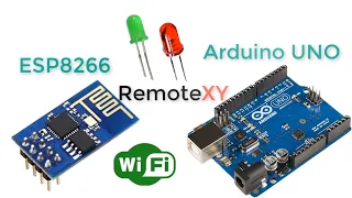 Arduino UNO & ESP8266 and control using smartphone