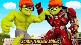 Nickhulk Hero vs Giant Zombiehulk War - Scary Teacher 3D Summary of Series Animation