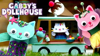 Gabby Cats' Ice Cream Truck Race! | GABBY'S DOLLHOUSE