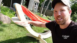 How to build a hammock stand out of a sheet plywood | Cottage Coach