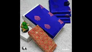 new collection sarees 💖premium soft silk saree ❤with embroidery disains blouse pice 🥰🥰🥰