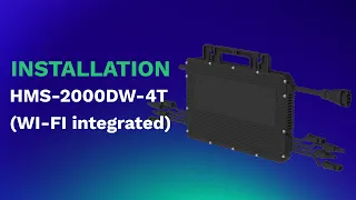 4-in-1 Wifi-integrated microinverter | Trunk Cable Accessories& HMS-1600/1800/2000DW-4T Installation