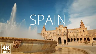 Spain 4K Ultra HD | Scenic Landscape View | Aerial Drone Footage | Calm and Relaxation Music