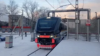 "Вот что к нам заехало!" Электропоезд ЭП2ДМ-0234 "ЦППК" с сообщением Электрогорск-Апрелевка.