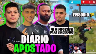 DIÁRIO APOSTADO! A MELHOR PARTIDA da VIDA do GURAS! (EPISÓDIO. #1) NOBRU, CEROL E PDR! FREE FIRE