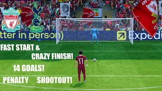 FAST START & CRAZY FINISH! 14 GOALS! FC 24 - Liverpool vs Tottenham Hotspur | Premier League 23/24