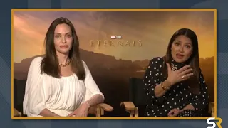 Angelina Jolie & Salma Hayek Interview: Eternals