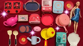 ASMR Barbie Doll Mini Kitchen New Model Playset 10 Minutes Satisfying with Unboxing New Collection